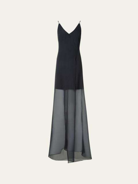 AKRIS Silk Panama Overlayer Gown