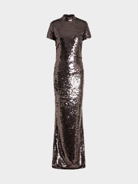 16ARLINGTON OTIS GOWN IN SQUARE SEQUIN
