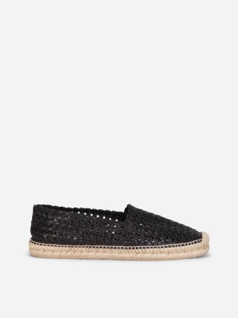 Dolce & Gabbana Woven goatskin espadrilles