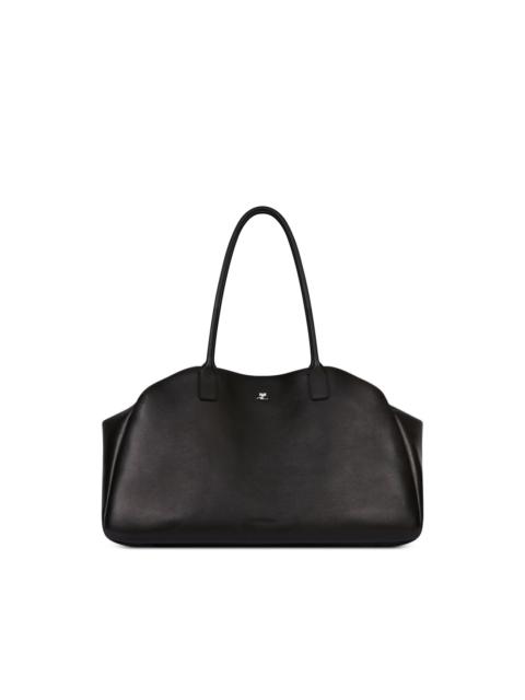courrèges maxi Strip leather tote bag