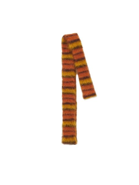 stripe-pattern scarf