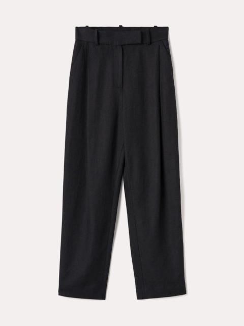 Totême Deep pleat trousers charcoal melange