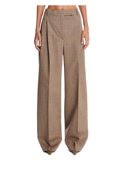 RÓHE Brown Prince of Wales Check Trousers