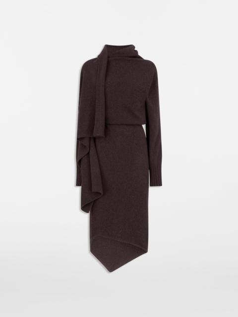 THE ATTICO BROWN MIDI DRESS