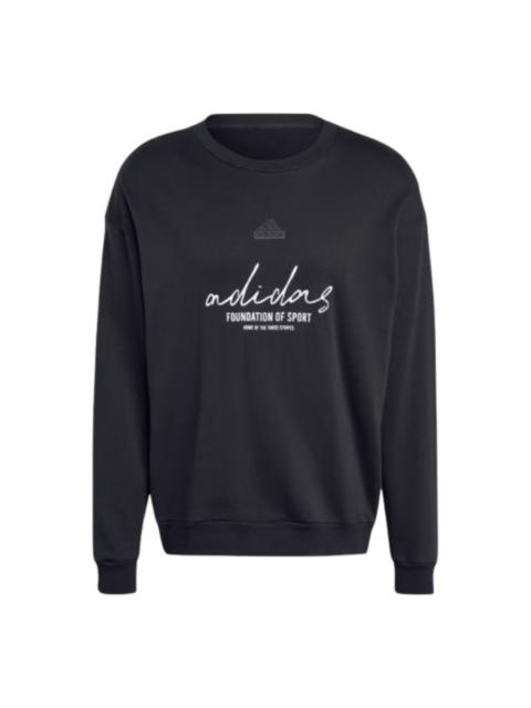 adidas adidas Brand Love French Terry Sweatshirt 'Black' IW3542