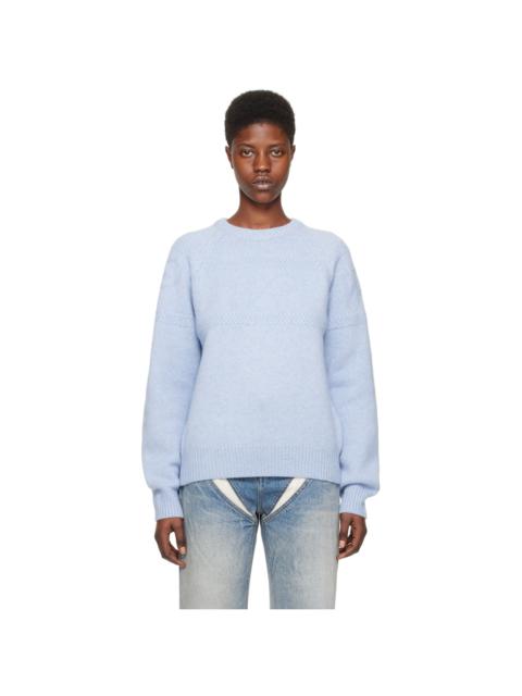 We11done Blue Jacquard Sweater