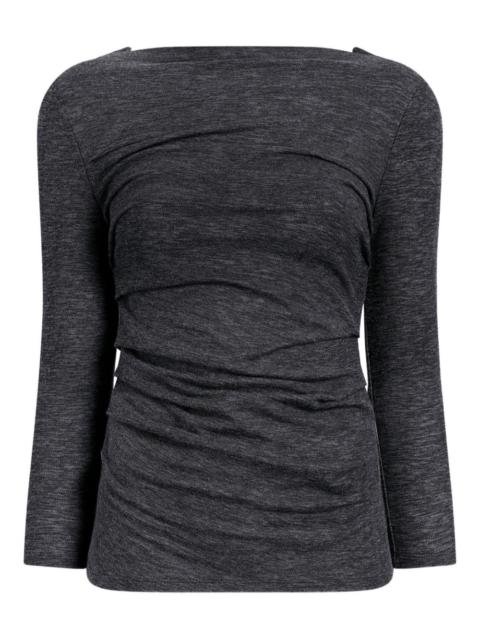 Proenza Schouler Blythe  boat-neck gathered top