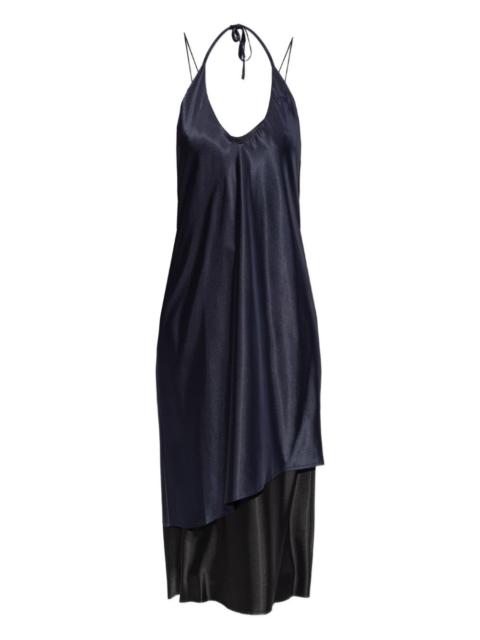VETEMENTS asymmetric halterneck midi dress