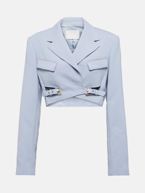 Dion Lee Cropped wool-blend blazer