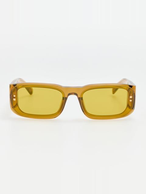 LINDA FARROW Pisco Sunglasses in Brown