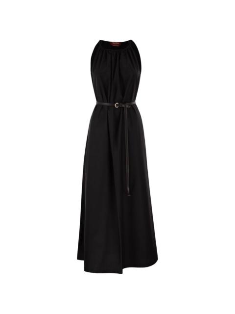 Max Mara halterneck belted maxi dress