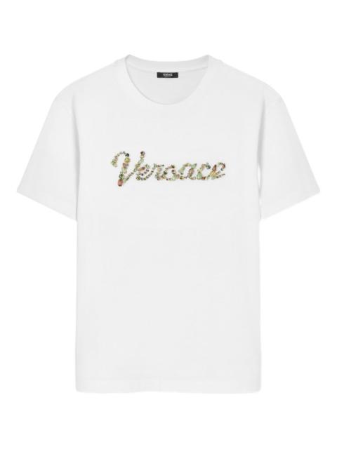VERSACE logo-design cotton t-shirt