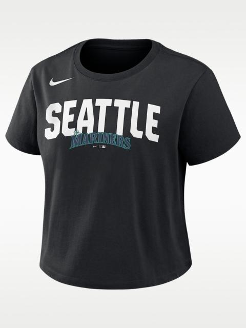 Nike Seattle Mariners Mod Women's Nike MLB Cropped T-Shirt