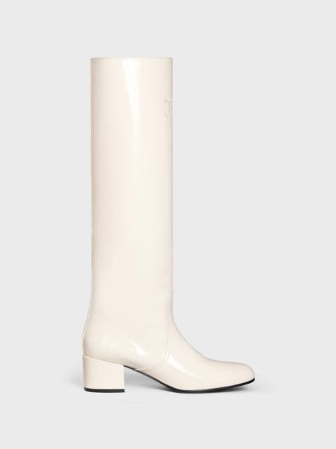 CELINE LES BOTTES CELINE TRIOMPHE HIGH BOOT in PATENT CALFSKIN