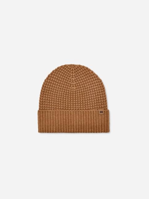 UGG ® Men's Waffle Cuff Hat Acrylic Blend in Chestnut