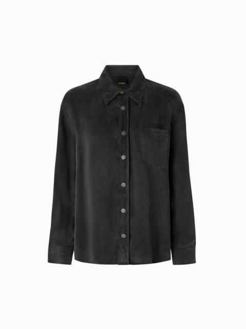 PINKO SHIRT IN PEACHSKIN-FEEL TWILL