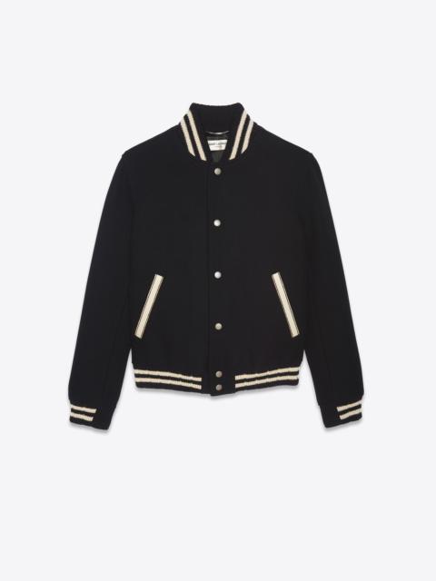 SAINT LAURENT saint laurent teddy jacket in wool