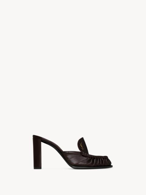 SAINT LAURENT LE LOAFER MULES IN EEL