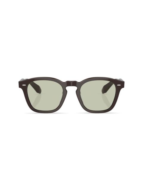 Oliver Peoples round-frame tinted-lenses sunglasses