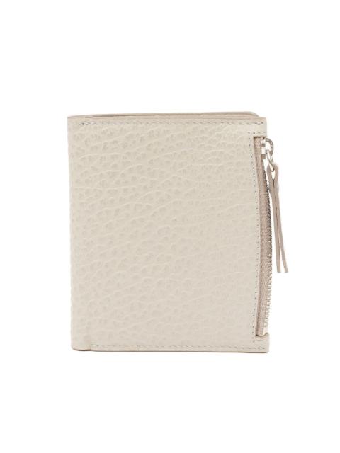 Maison Margiela grainy flap leather wallet
