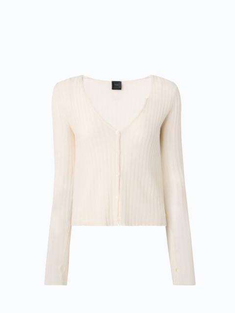 PINKO RIBBED CARDIGAN WITH BUTTONS