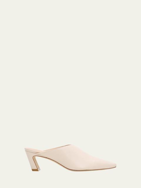 Stuart Weitzman 50mm Stassi Leather Mules
