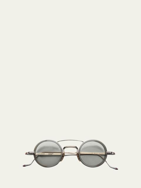 JACQUES MARIE MAGE Men's Ringo 2 Titanium Rectangle Sunglasses