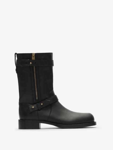 Burberry Leather Kent Biker Boots