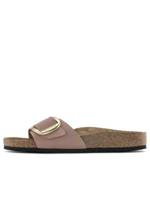 BIRKENSTOCK (WMNS) Birkenstock Madrid Big Buckle Nubuck Leather Narrow Fit Sandals 'Old Rose' 1024039