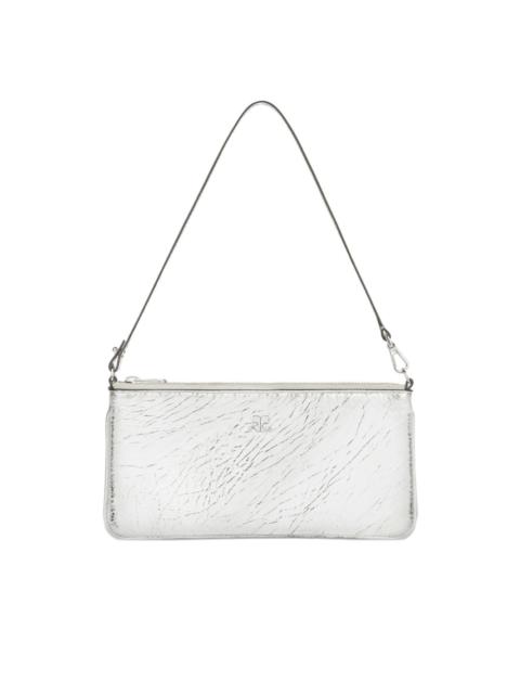 courrèges zipped leather shoulder bag