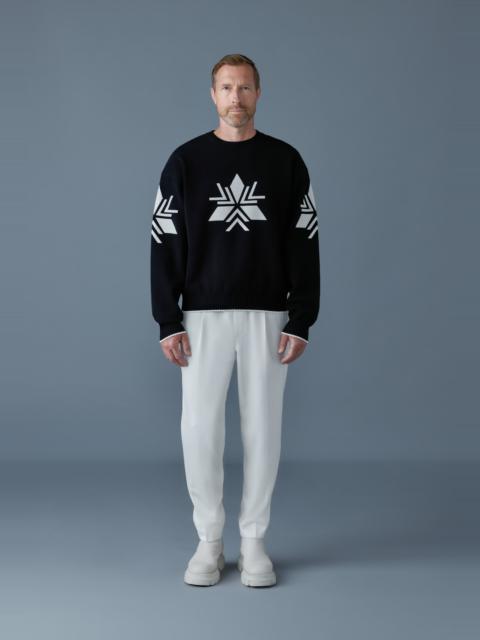 MACKAGE BENTLEY-SF Jacquard snowflake knit sweater