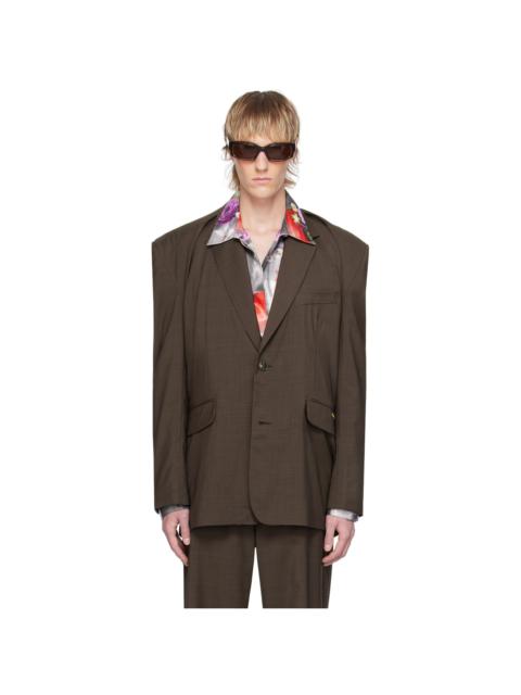 Martine Rose Brown Rider Blazer