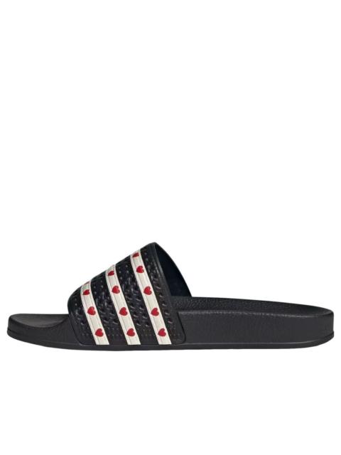 adidas (WMNS) adidas Adilette Slides 'Core Black Wonder White Better Scarlet' KH9952