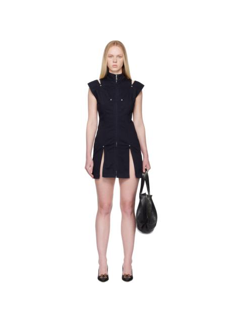 Jean Paul Gaultier Navy 'The Short Denim Slit' Minidress