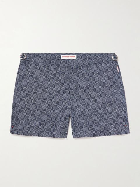 ORLEBAR BROWN Setter Straight-Leg Mid-Length Printed Recycled Swim Shorts Blue
