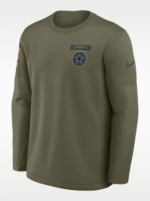 Nike Dallas Cowboys Salute to Service Sideline Triumphant Win Coach Men's Nike NFL Pullover Crew