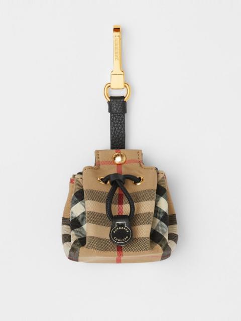 Burberry Vintage Check Bucket Bag Charm