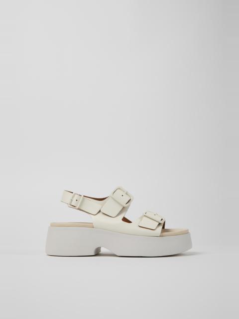 CAMPERLAB White Leather Sandals for Women.