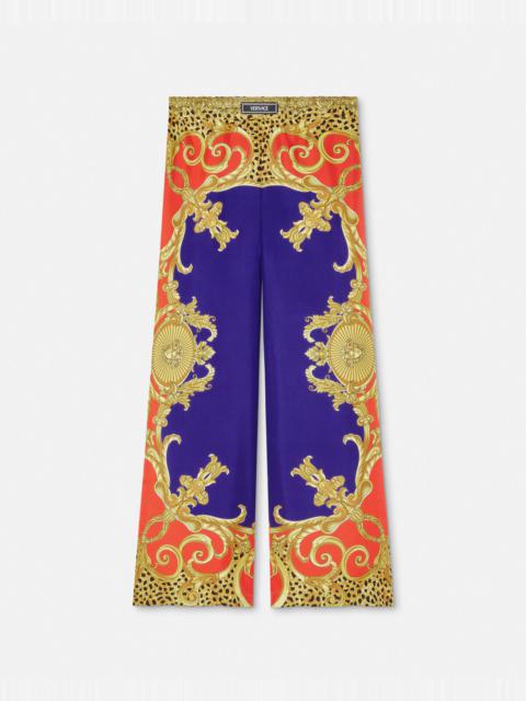Cheetah Barocco Silk Pants