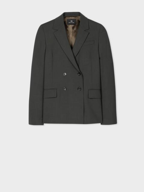 Paul Smith Wool Hopsack Double-Breasted Blazer