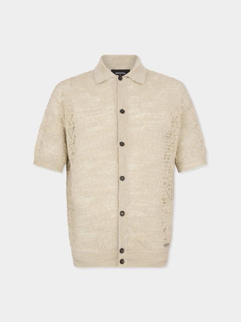 DSQUARED2 OPEN WORK KNIT CARDIGAN