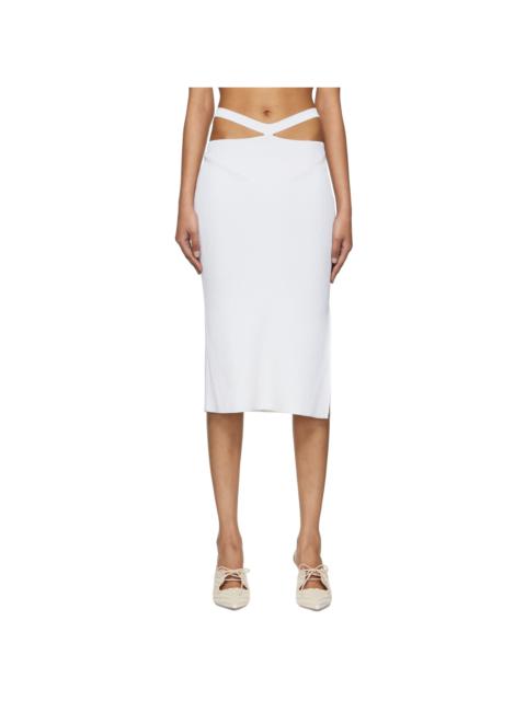 【関税込み】Anna October ホワイト Madi ミニスカート ANNA OCTOBER White Madi Miniskirt | REVERSIBLE