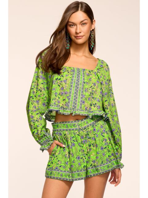 RAMY BROOK Quinn Printed Cotton Mini Short