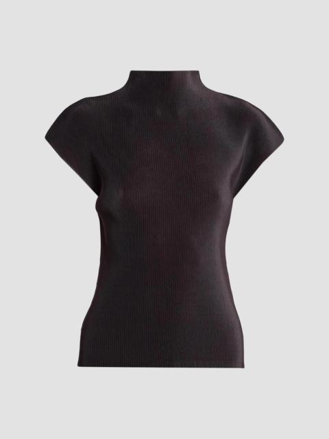 Pleats Please Issey Miyake Women's Mist August Shirt - Charcoal