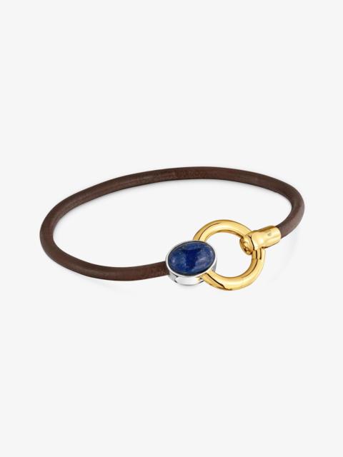 TOUS Two-tone Bracelet with amethyst and leather cord TOUS Gem Power