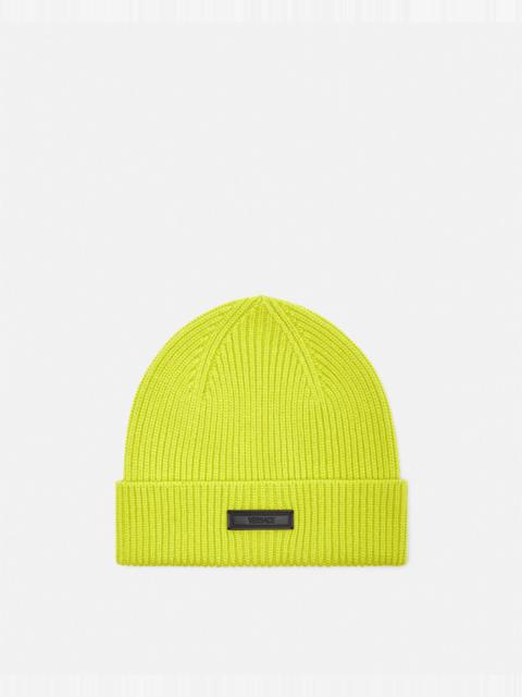 VERSACE Logo Knit Beanie