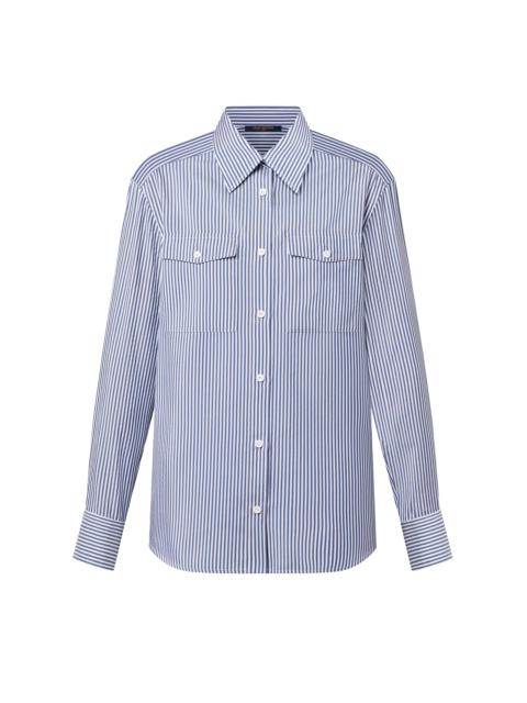 Louis Vuitton Pinstripe Silk Shirt