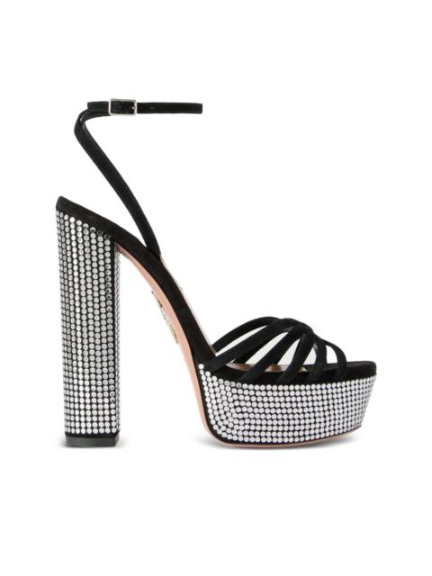 AQUAZZURA platform embellished sandals