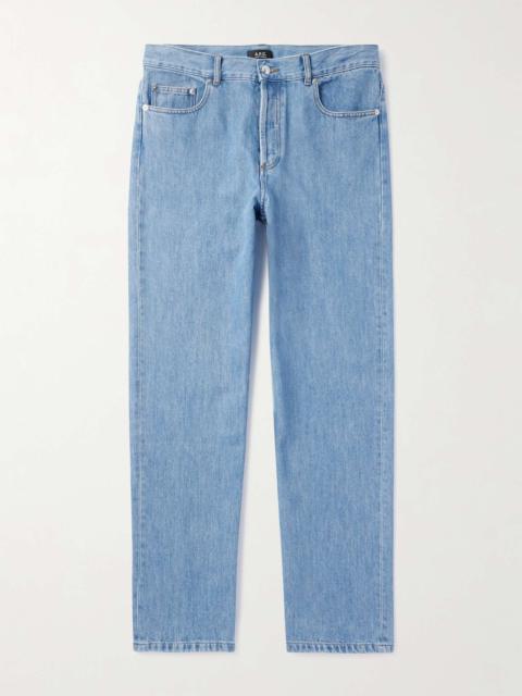A.P.C. Fairfax Straight-Leg Stonewashed Jeans