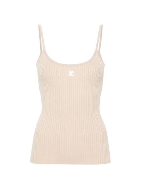 courrèges Reedition ribbed top